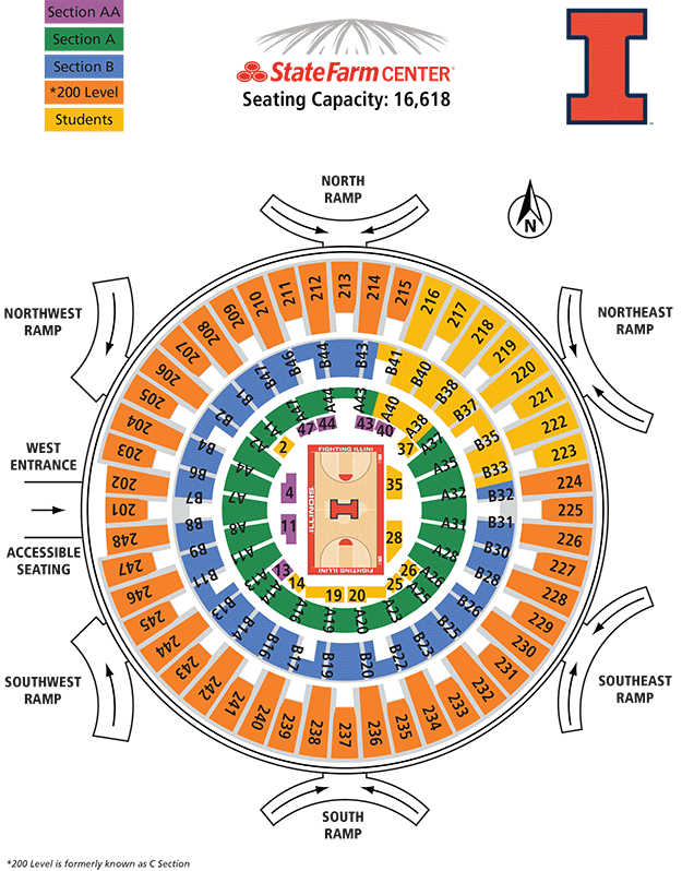 University of Illinois Online Ticket Office Seating Charts